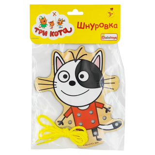 Шнуровка Гоня (Три кота), развивающая игрушка для детей, арт. ШН64