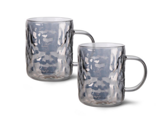 19005 FISSMAN Набор из 2-х кружек 270мл (жаропрочное цветное стекло)