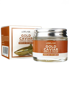 Крем для лица LEBELAGE Ampule Cream Gold Carviar ампульный с экстрактом икры, 70 мл