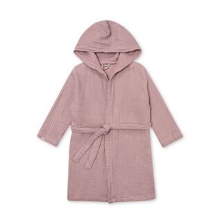 Детский муслиновый халат LUKNO, сосновая кора, рост 104-110 см