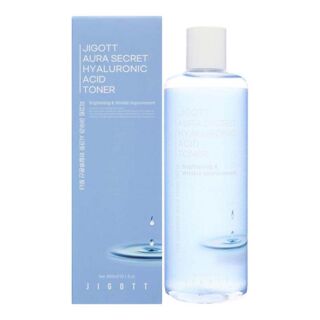 282485 "Jigott" Aura Secret Hyaluronic Acid Toner Глубоко увлажняющий, придающий сияние коже тонер 300мл 1/50