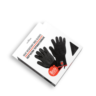 Перчатки термостойкие из кевлара 800 Degrees Heat Resistant Gloves. Материал арамид, хлопок, силикон.