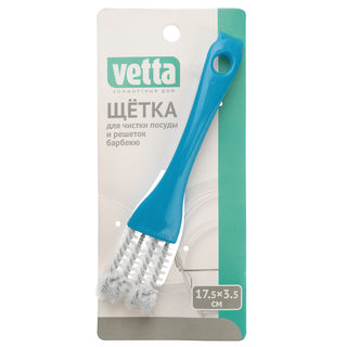 Щетка для чистки посуды и решеток барбекю VETTA 17,5х3,5см, пластик, металл