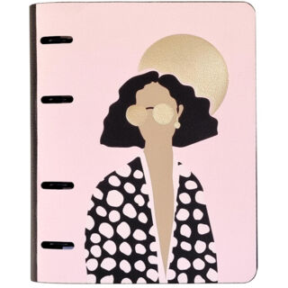 Тетрадь со сменным блоком Infolio Study Moongirls, А5, обложка - иск. кожа, 120 листов, N3384