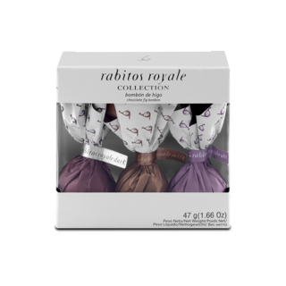 Rabitos Royale Набор конфет Ассорти Инжир в тёмном, молочном, белом шоколаде, 47 гр