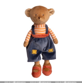 Мишка Bukowski  Baby Mavi, 18 см (в синих штанах)