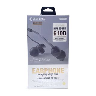 Гарнитура вставная REMAX RM-610D проводная стерео (золотая)