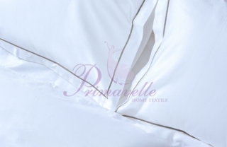 сатин-жаккард с отделкой Baratto серебро, размер 2 сп  (52x74)