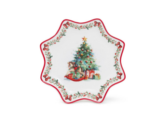 14192 FISSMAN Блюдо NEW YEAR многоугольное 20см (фарфор)