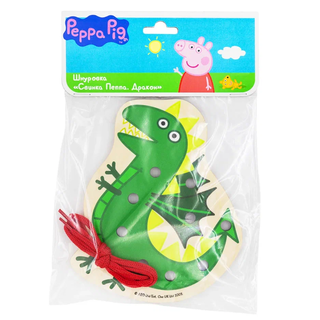 Шнуровка Динозавр, развивающая игрушка для детей, арт. ШН59