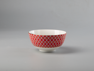 Салатник Императорский фарфоровый завод 113 мм форма Восточная рисунок Скарлетт 2