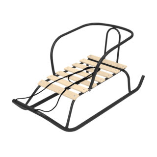 Санки Ветерок 1 черный 1/2 (без ручек) В1/Ч черный