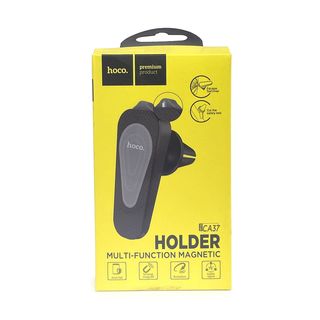 Держатель в автомобиль HOCO CA37 Air Outlet магнитный, в воздуховод, нож+молоток (черный)