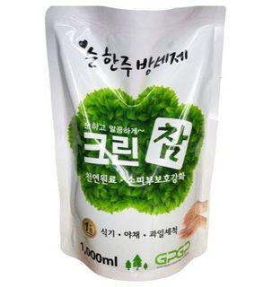 Средство для мытья посуды Cleax зелёный чай, мягкая упаковка, 1000 мл