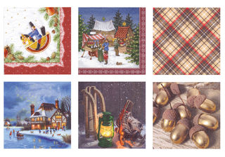 Салфетки бумажные Love2art ассорти "Сказочная пора", 33 x 33 см, 6 шт.