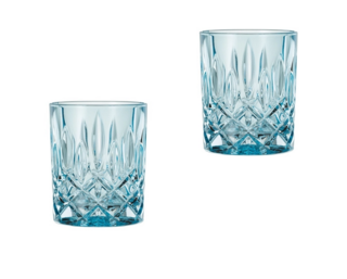 NOBLESSE - Набор низких стаканов 2 шт., голубой, 295мл h=102мм d=82мм