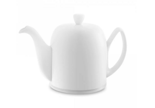 SALAM White Monochrome - Чайник заварочный на 6 чашек белый с крышкой белого цвета 900 мл фарфор