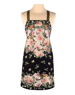 Фартук для кухни Винтаж, чёрный, твил, 100% хлопок