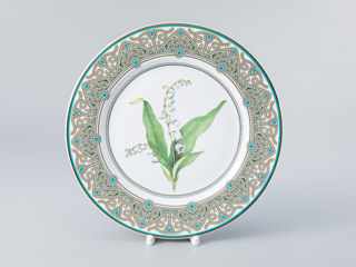 ПОДАРОЧНЫЙ НАБОР тарелка декоративная, форма Европейская-3 Ландыш майский, 270 мм