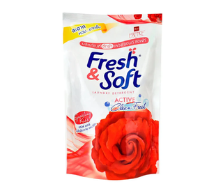 Гель концентрированный LION THAILAND Fresh&Soft для стирки всех типов тканей Искристый Поцелуй 400 мл