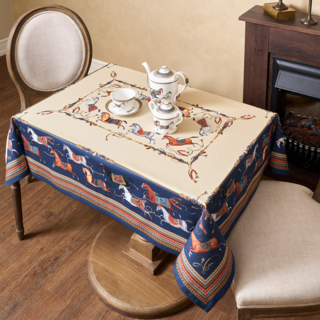 СКАТЕРТЬ "PASSAGE" 110Х140СМ ,БЕЖЕВЫЙ,100% ХЛОПОК С ПРОПИТКОЙ,ТВИЛ