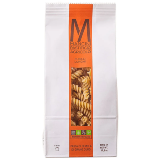 Паста Mancini Фузилли Лунго из твердых сортов пшеницы, 500г