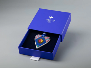 Подарочный набор Императорский фарфоровый завод - Елочная игрушка Сердечко 1 Колядки