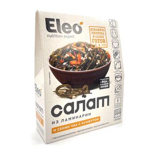 Салат Eleo из ламинарии и семян чиа с кунжутом, 200г (5*40г)