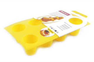 7764 FISSMAN Форма для выпечки 29x17x6см "кулич" 8 кексов (силикон)