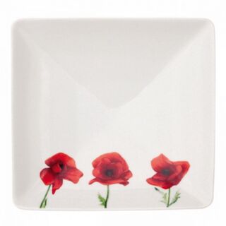 VENT DE COQUELICOT - Тарелка квадратная 16 см фарфор (square dish)