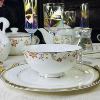 Набор Lenardi из 6 салатников 15см КАССИОПЕЯ в подарочной упаковке. Костяной фарфор, арт. 145-393