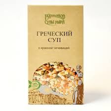 Греческий суп СУПЫ МИРА с красной чечевицей,  210 г.