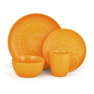 6280 FISSMAN Набор MOTIF из 16 пр., цвет Оранжевый (керамика)