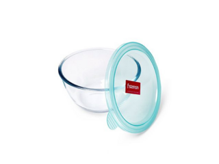 6520 FISSMAN Миска с пластиковой крышкой 15x8см / 0,8л (стекло)