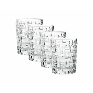 BOSSA NOVA - Набор стаканов 4 шт. низких для виски 330 мл бессвинцовый хрусталь