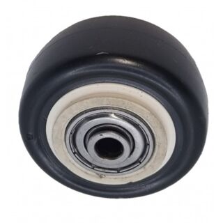 Колесо для тележек и мебели 50мм черная TPR резина с подшипником R 25 BR