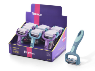 8738 FISSMAN Нож для чистки овощей Y-форма с 3 различными лезвиями (нерж.сталь)