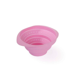 7504 FISSMAN Дуршлаг 15x9см складной, цвет Чайная роза (силикон)