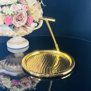 Круглый поднос  Lenardi, 22см, в подарочной упаковке, нержавеющая сталь, арт.151-030