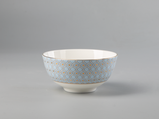 Салатник Императорский фарфоровый завод 113 мм форма Восточная рисунок Азур 2