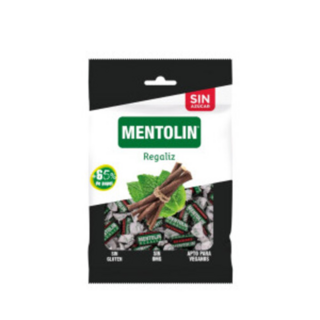 Леденцы без сахара со вкусом солодки с подсластителем MENTOLIN REGALIZ, 100 гр