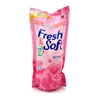 Кондиционер для белья LION THAILAND Fresh&Soft парфюмированный Сладкий Поцелуй, 600 мл