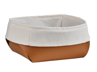 ADJ Корзина для хлеба, 20x20xH9 см, цвет: коньяк/бордо