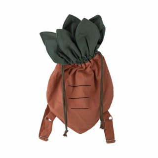 Сумка-тоут из льна в виде морковки Bloomingville MINI "Totte", оранжевая