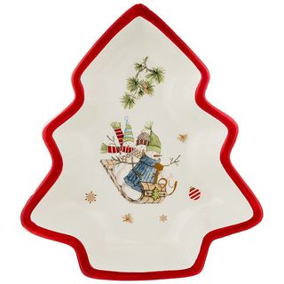 Салатник Agness Зимняя забава, 30х26х6 см