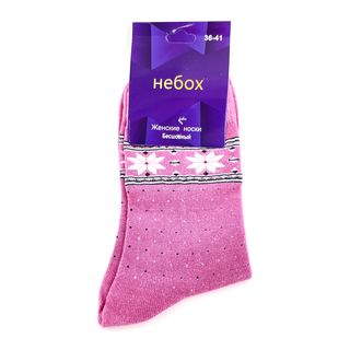 Женские носки Kaerdan-Nebox, размер 36-41, розовые , (длинные)
