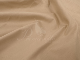 Пододеяльник из однотонного сатина светло-коричневый на молнии, размер 145x210