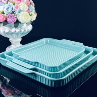 Квадратное блюдо для запекания 25см в подарочной упаковке Фарфор арт. 205-849