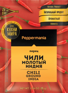 Перец Чили Peppermania молотый , 30 г.