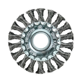 Кордщётка дисковая (витая оцинкованная сталь 0.5 мм, диаметр 100 мм, посадка 22.23 мм) BERGER BG1736